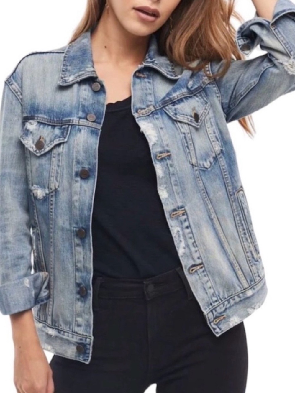 Able Jean Jacket Distressed - Picture 4 of 8